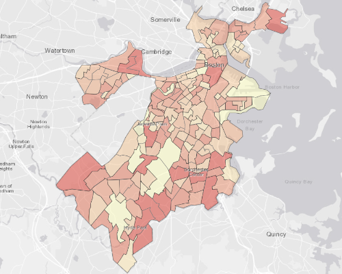 Boston, MA - Population Map