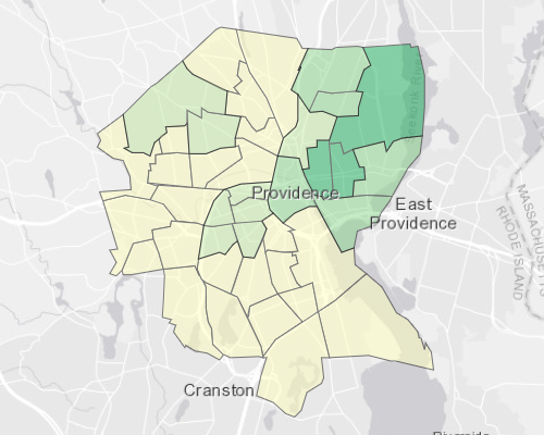 Providence, RI - Home Values Map