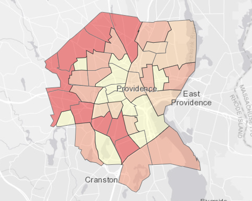 Providence, RI - Population Map