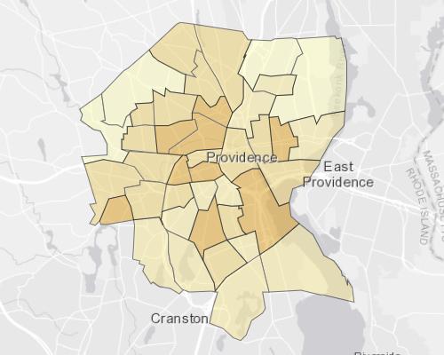 Providence, RI - Vacant Property Map